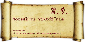 Mocsári Viktória névjegykártya