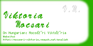 viktoria mocsari business card